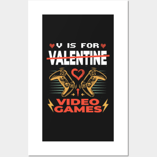 V is for video games Posters and Art